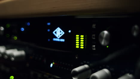 audio equipment close-up