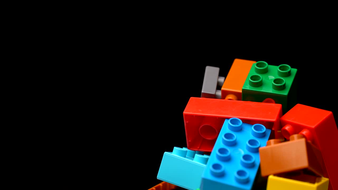 imágenes movimiento constructor de plástico colorido girar textura de fondo