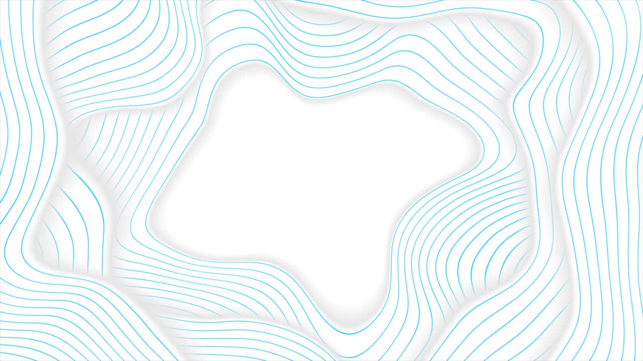 ondas líquidas blancas y azules fondo de movimiento abstracto