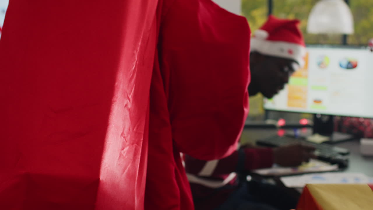 Festive Christmas Celebration in the Office