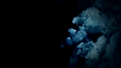 fantasy landscape on cloudy sky, white smoke animation, loop background,