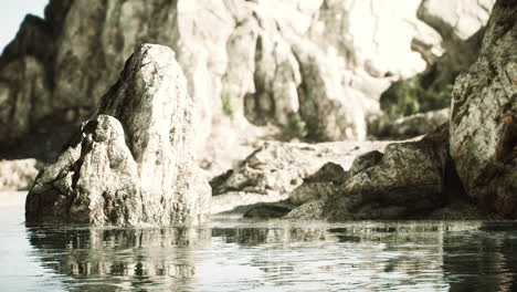 rock formation on the costa brava