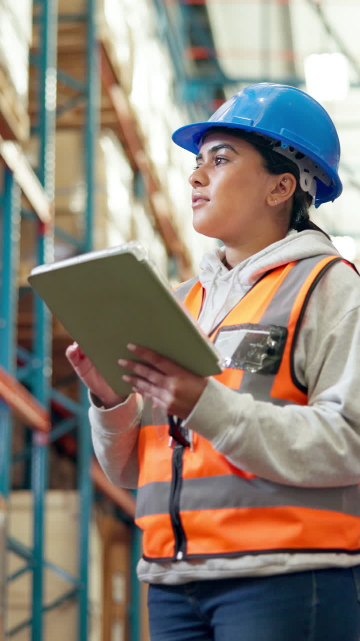 Inventario di controllo del lavoratore di magazzino