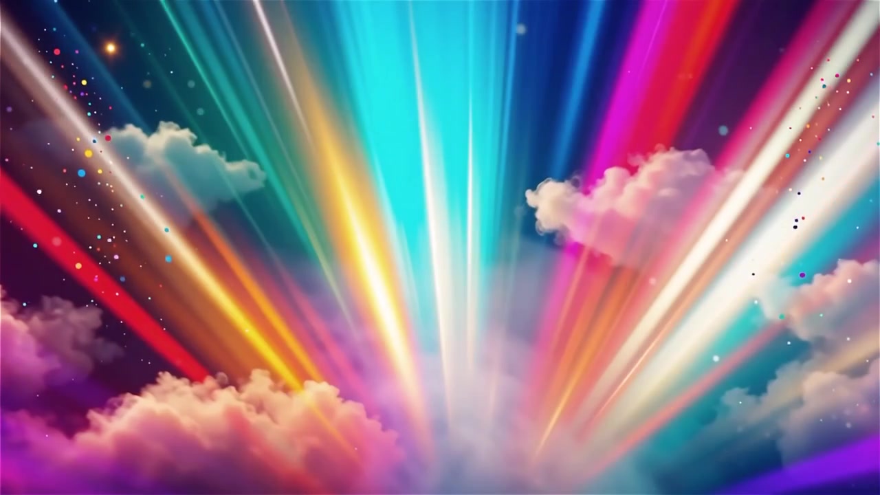 Christian Heavenly Light Worship Background