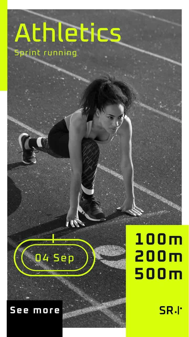 Athletics Sprint Running Event