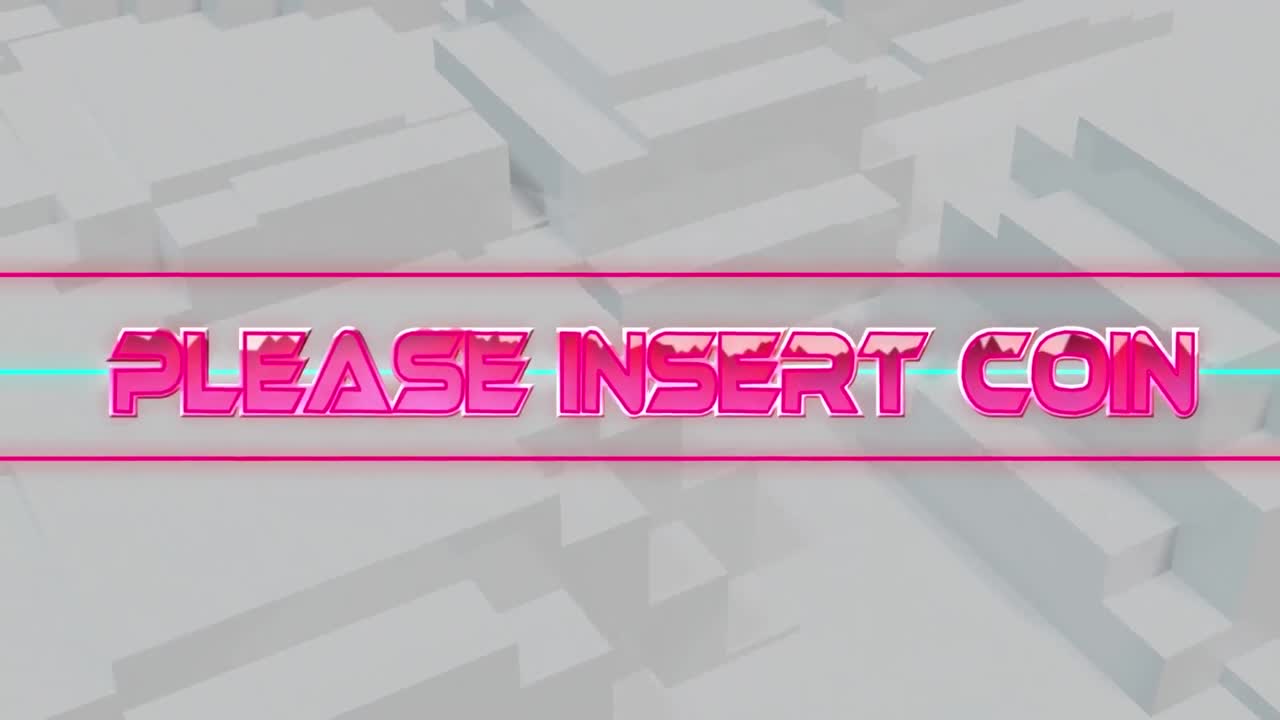 animación de por favor inserte texto de la moneda sobre rastros de luz en fondo blanco en movimiento