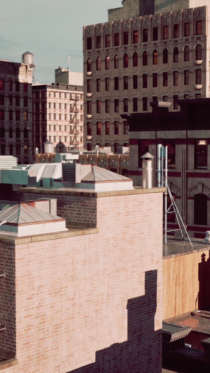 vista aérea del paisaje urbano con edificios de ladrillo