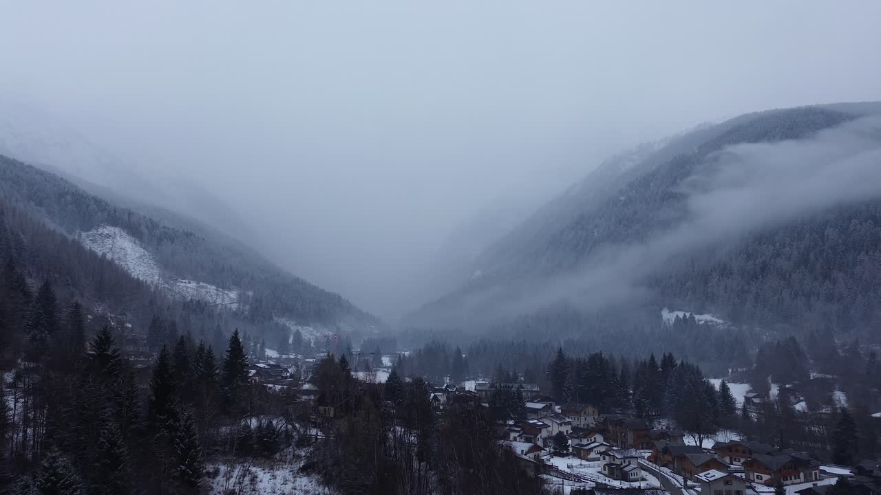 This is a large ski area that prepares Cortina 2026 in Italy. The locations are captured with a drone that shows the beauty of winter sports that combine blue sky, white snow mountain