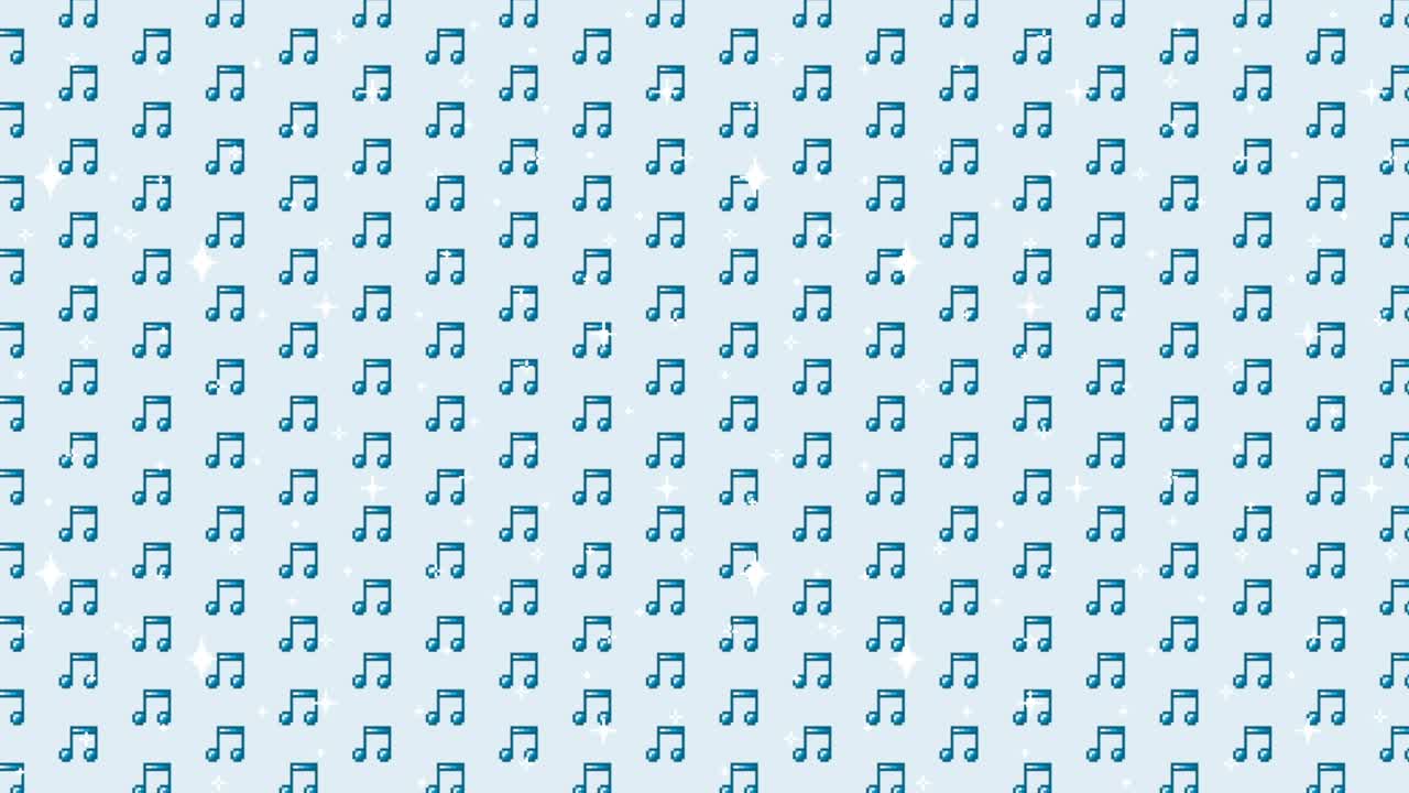 Music Note Pattern Background