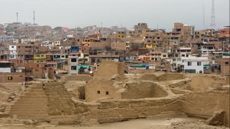 Pachacamac-archaeological-site,-ancient-ruins-and-sanctuary