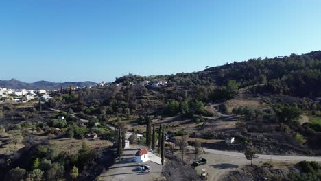 rodas daños por incendios forestales después de que la brigada de bomberos se fue de grecia, rodas se quemó en lindos, arcángeles, masari, agathi, malonas, lardos, kalathos, asklipieion