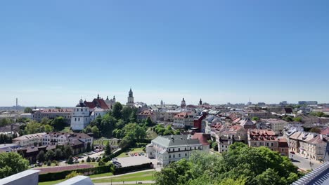 Panorama-Del-Casco-Antiguo-De-La-Ciudad-De-Lublin-En-Verano