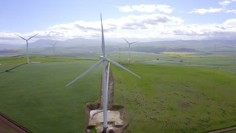 aerial view of wind farm