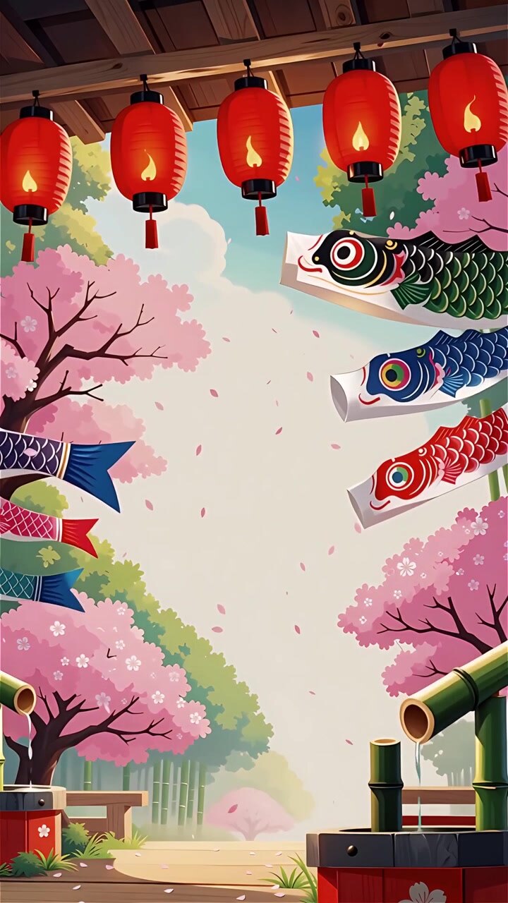 Sfondo Animato Cultura Giapponese 4K