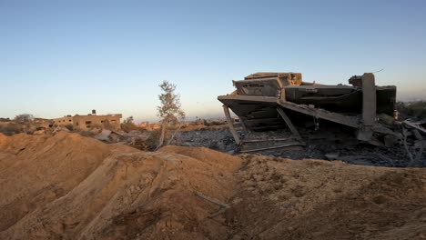 the carnage of gaza buildings destroyed by rocket attacks israel - hamas war