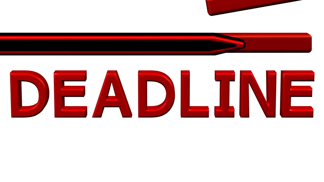 animación de la cuenta atrás del medidor de escalada hasta la fecha límite.