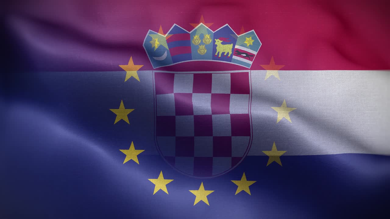 eu 크로아티아 발 루프 배경 4k