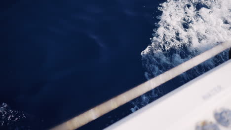 boat wake and ocean waves
