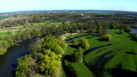 Scenic-Nature-Landscape-Of-March-Thaya--Auen-During-Summer-In-Weinviertel,-Austria