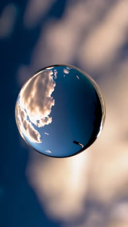 sky reflection in a sphere