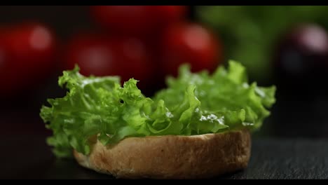 estoy preparando una hamburguesa.