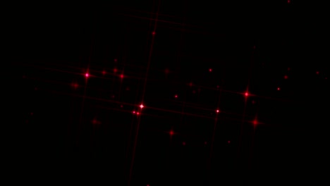 la animación la luz roja brilla sobre un fondo negro.