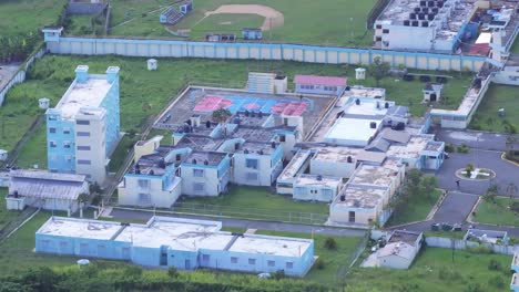 Exterior-of-Najayo-prison,-San-Cristobal-in-Dominican-Republic