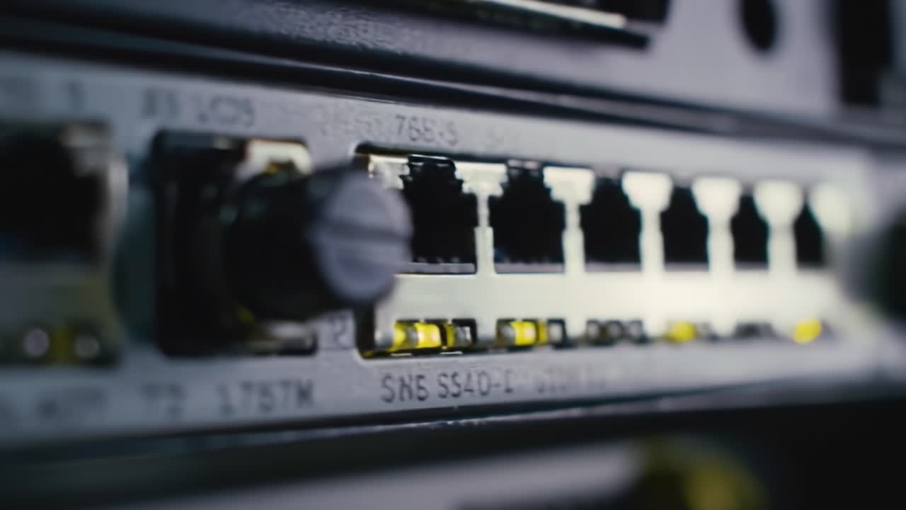 Network Equipment Closeup
