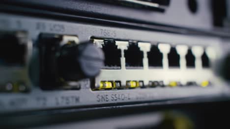 network equipment closeup