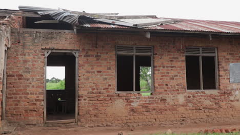 ruins of an old abandoned school building in africa
