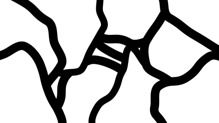 Motivo Astratto Animato Bianco e Nero
