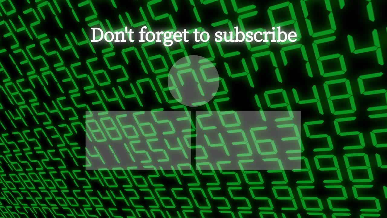 무작위 숫자 끝 카드 끝 화면 모션 그래픽