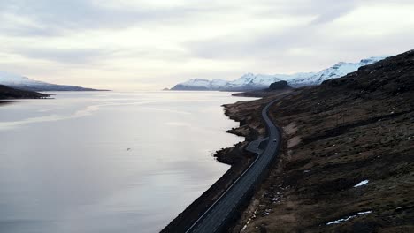 Drone-shots-of-one-of-the-fjords-of-east-Iceland