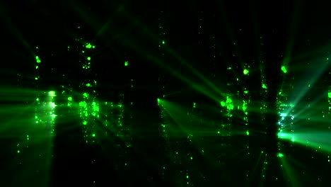 colorful glowing particles background loop