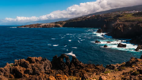 juan centella coast in tenerife, canary islands daylight timelapse