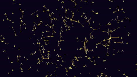 Triángulos-Futuristas-Líneas-Conectadas-En-El-Espacio-Oscuro
