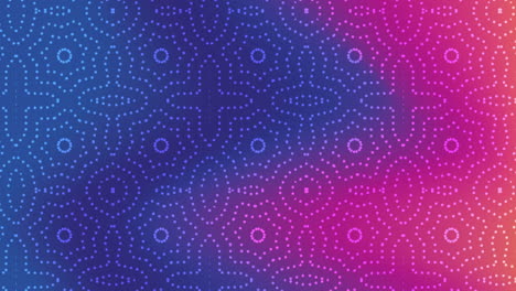 color vivo y fluido con fondo punteado