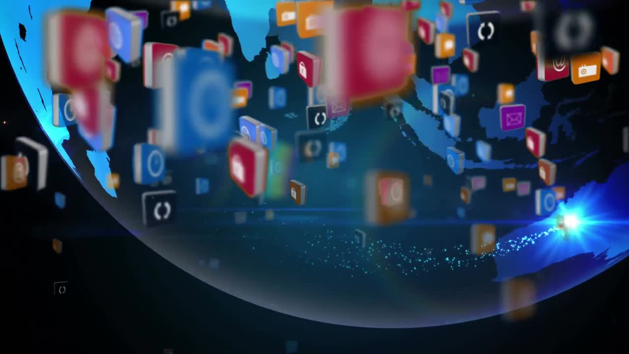 전 세계 미디어 아이콘의 애니메이션