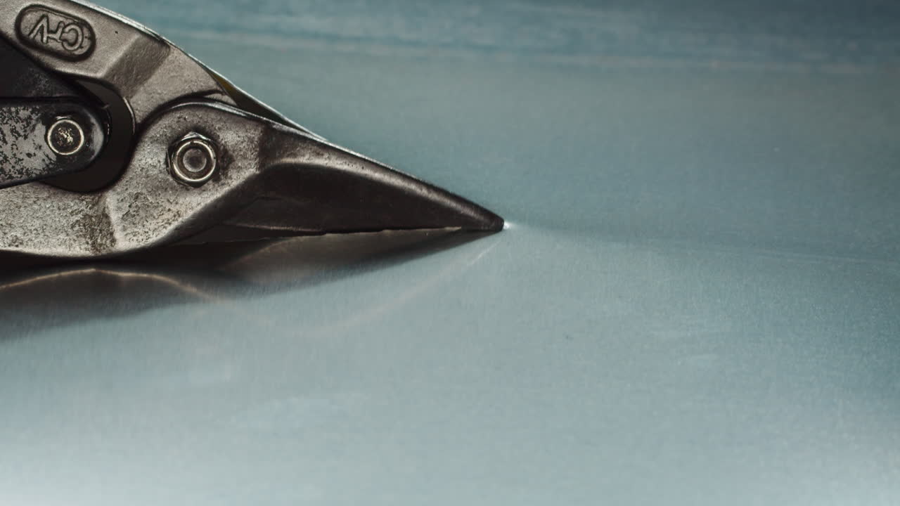 Metal Shears Cutting Sheet Metal