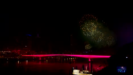 brisbane firework 2018 during brisbane festival