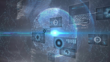 Animación-Del-Globo-Sobre-El-Procesamiento-De-Datos.