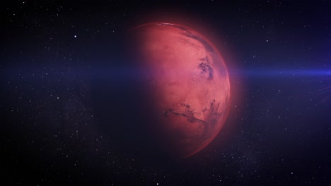 marte en el espacio