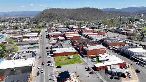 aéreo sobre elizabethton tennessee capturado en 5k