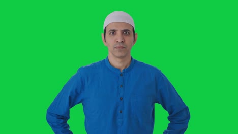 Angry-Muslim-man-looking-to-the-camera-Green-screen