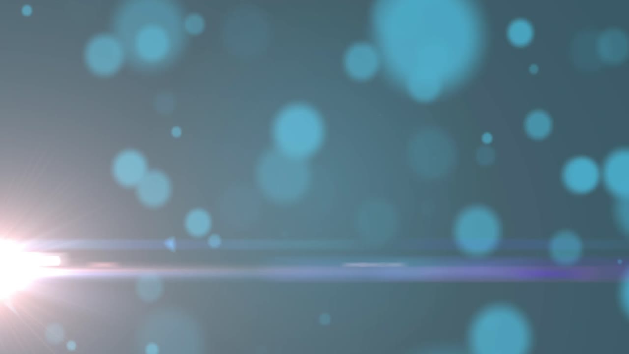 녹색 배경 위의 빛의 반점 애니메이션