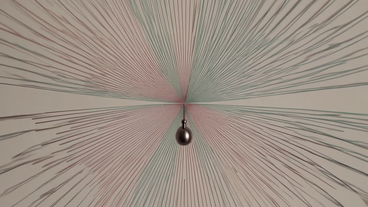 Abstract Radial Pattern with Pendulum