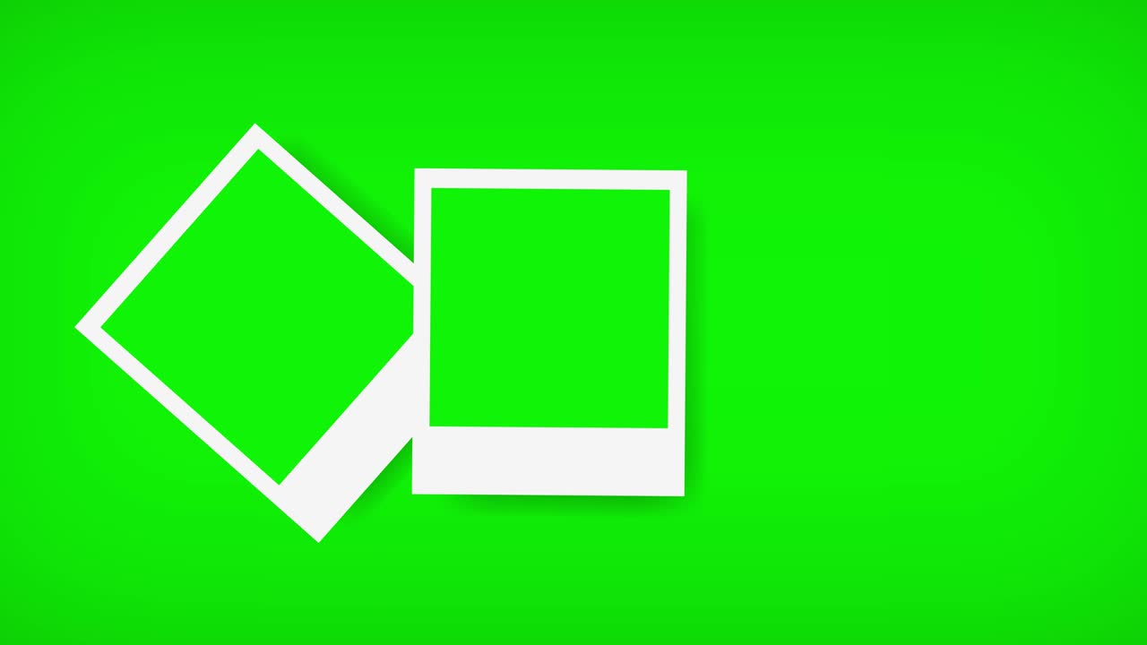 초록색 화면으로 사진 프레임 3d 렌더링