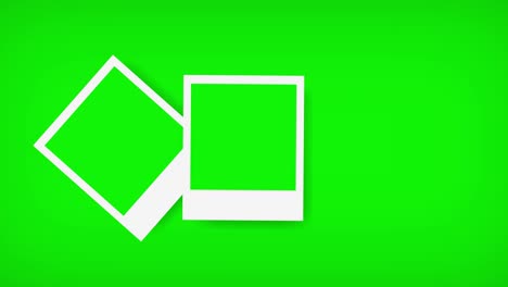 marcos de imágenes con pantalla verde para su foto. representación 3d