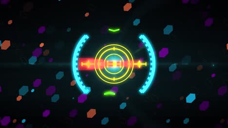 hud elemento de visión de espacio. gráficos de movimiento