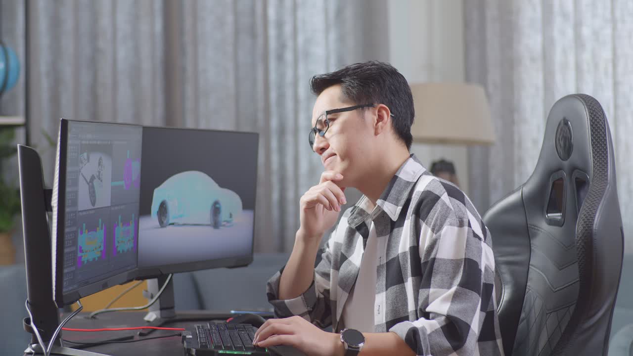 집에서 3d 자동차 디자인